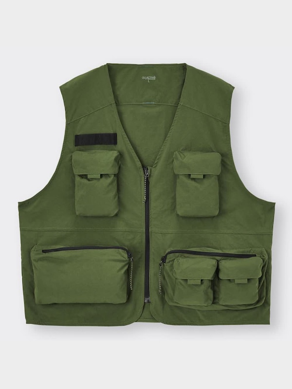 UVカットナイロンリラックスフィットベストGA+E(セットアップ可能)