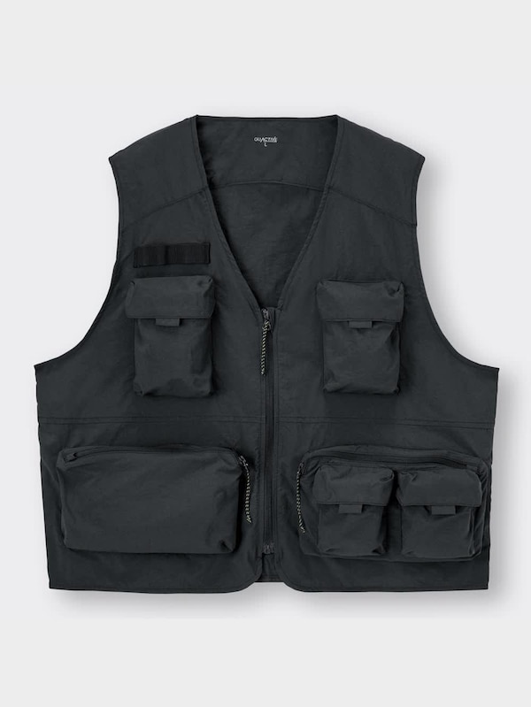 UVカットナイロンリラックスフィットベストGA+E(セットアップ可能)