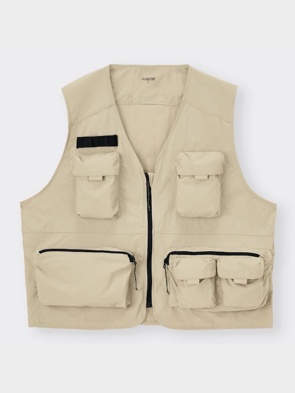 UVカットナイロンリラックスフィットベストGA+E(セットアップ可能)