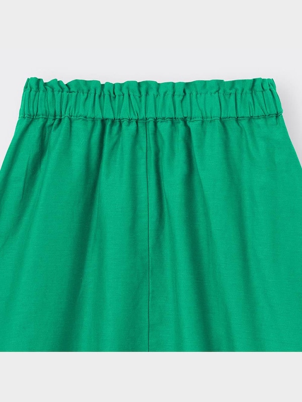 GIRLSリネンブレンドフロントボタンスカート+X