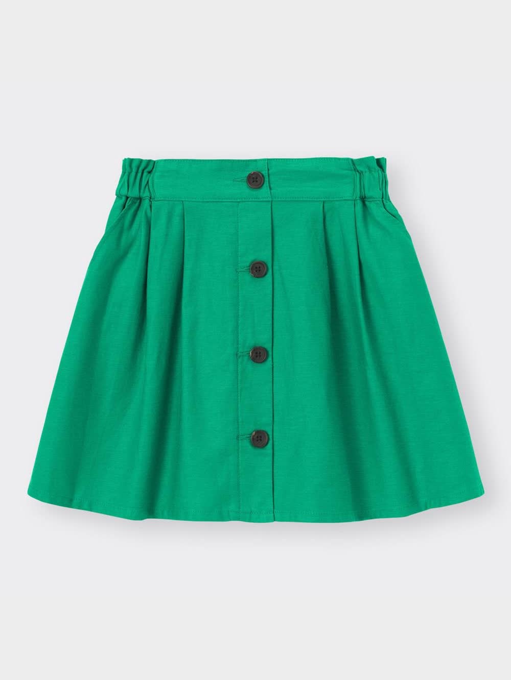 GU公式 | GIRLSリネンブレンドフロントボタンスカート+X