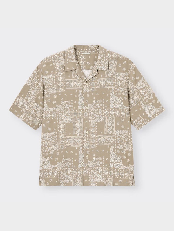 オープンカラーシャツ(5分袖)(バンダナ)