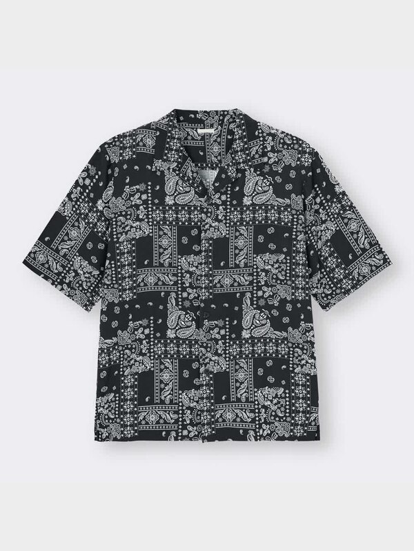 オープンカラーシャツ(5分袖)(バンダナ)