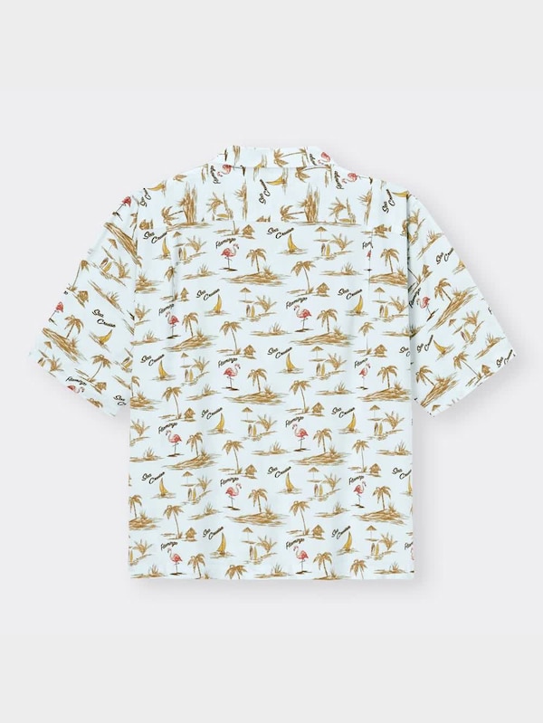 オープンカラーシャツ(5分袖)(アロハ)