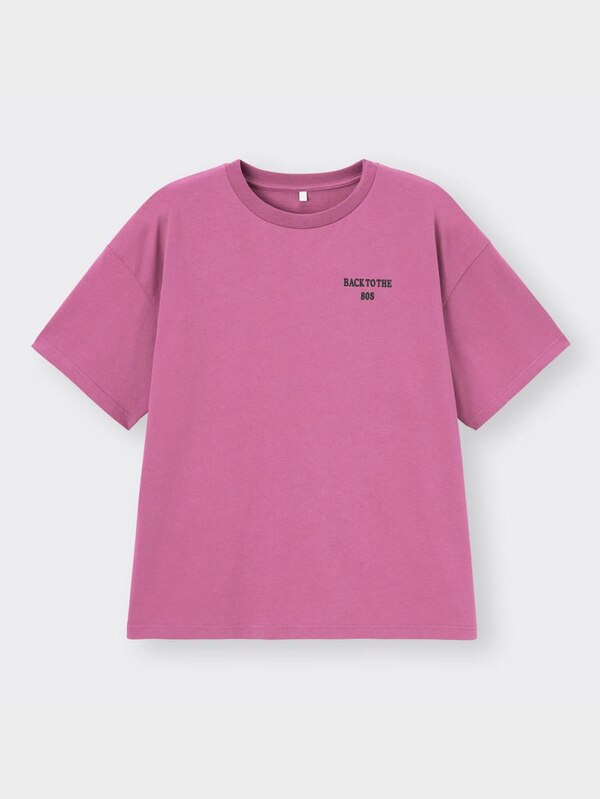 GIRLSビッグT(半袖)(バックイラスト)JR+E