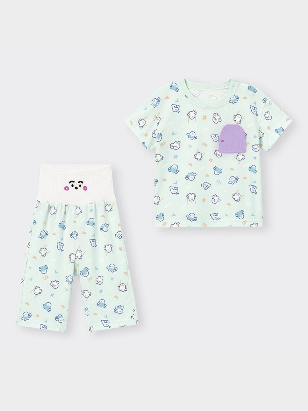 GU公式 | BABY(TODDLER)パジャマ(半袖&7分丈) シナぷしゅ