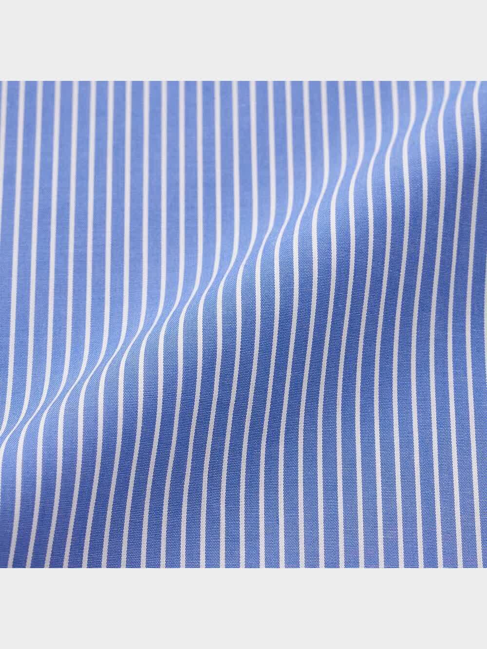 Pinstripe wool calf-length skirt in Multicolor for Women