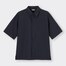 シアサッカーリラックスフィットシャツ(5分袖)SW+X(セットアップ可能)
