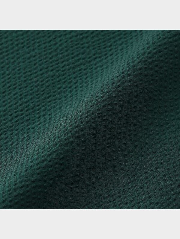 シアサッカーリラックスフィットシャツ(5分袖)SW+X(セットアップ可能)