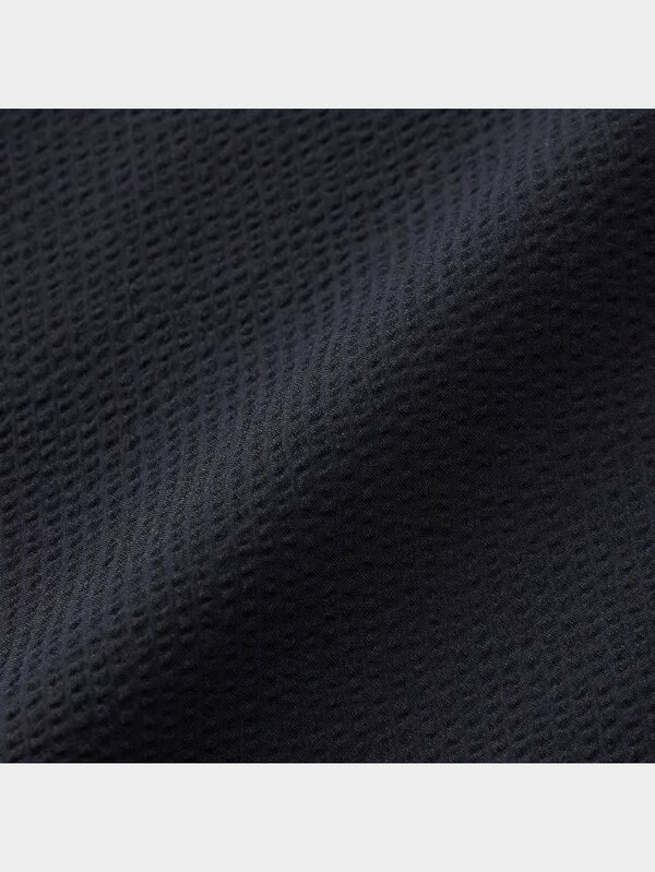 シアサッカーリラックスフィットシャツ(5分袖)SW+X(セットアップ可能)