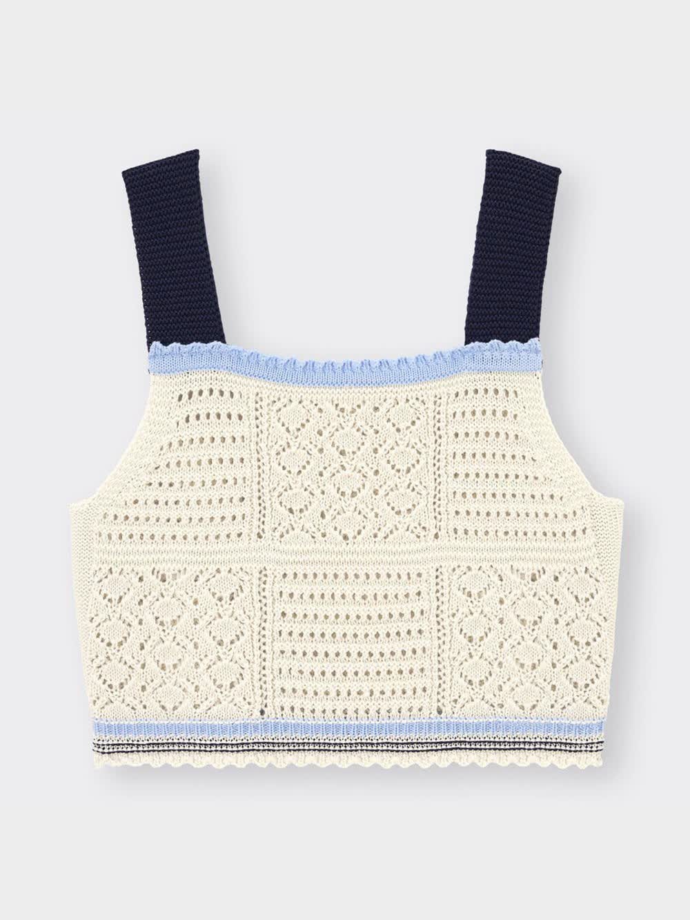 GU公式 | 透かし編みニットビスチェ