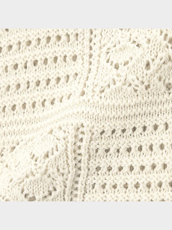 透かし編みニットビスチェ