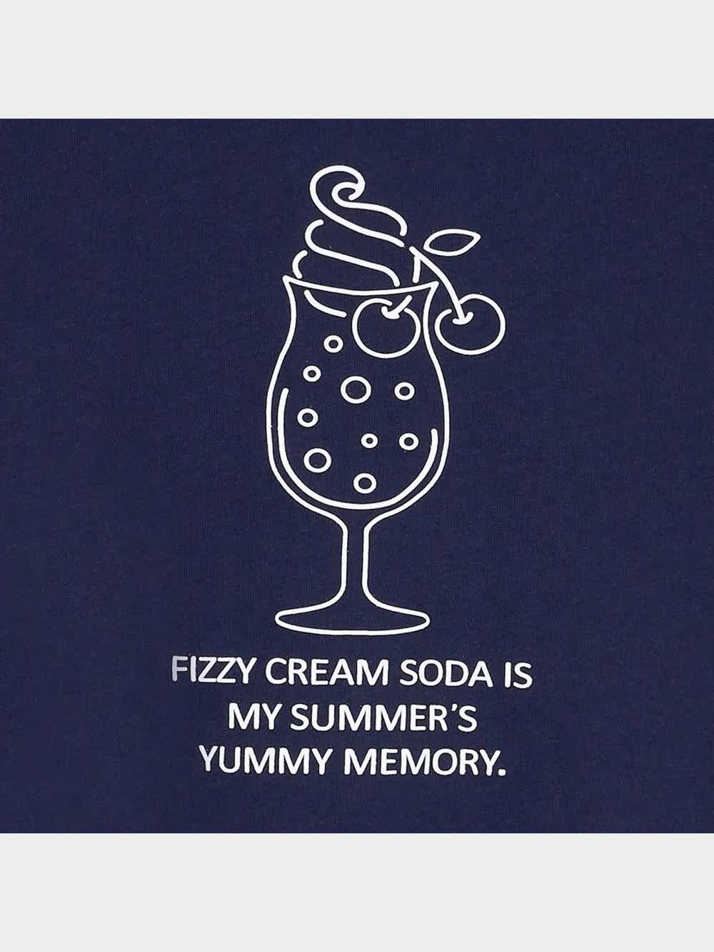 GU公式 | GIRLSグラフィックT(半袖)(クリームソーダ)