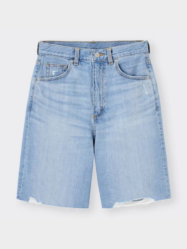 デニムクラッシュハーフパンツOSB+EC