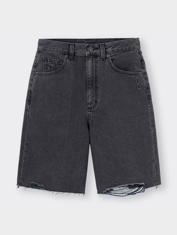 デニムクラッシュハーフパンツOSB+EC