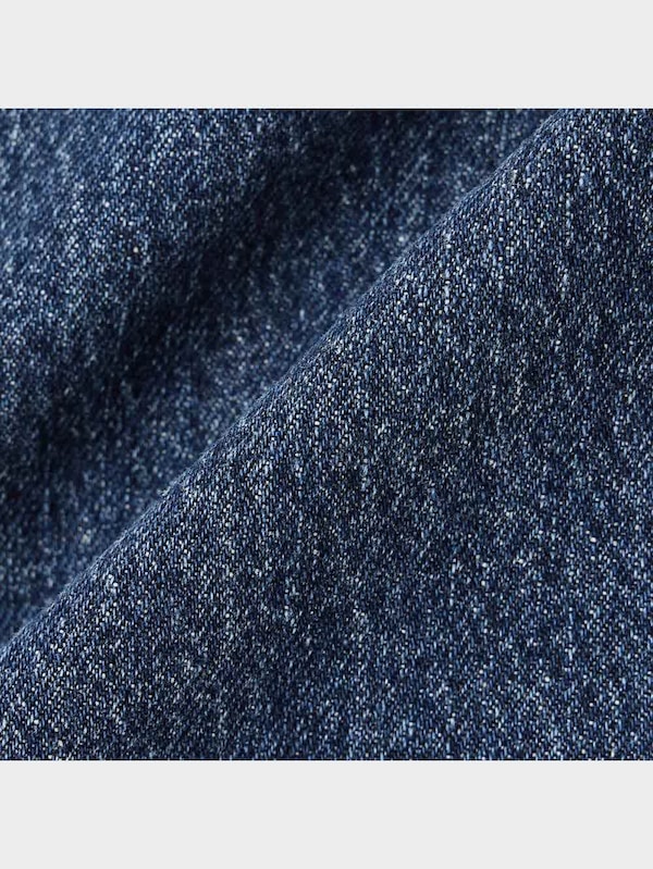 ハイウエストセミワイドジーンズ(クラッシュ)