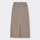 デニムスリットナローロングスカート(丈標準89～96cm)-BROWN