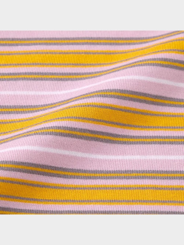 ワイドフィットT(5分袖)(マルチボーダー)