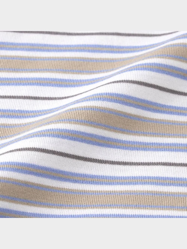 ワイドフィットT(5分袖)(マルチボーダー)