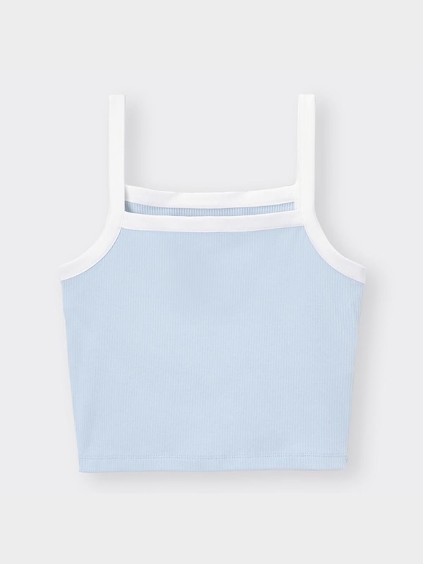 バイカラークロップドキャミソールNT+E