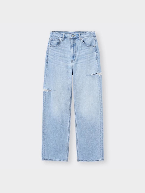 カットアウトストレートジーンズNT+E