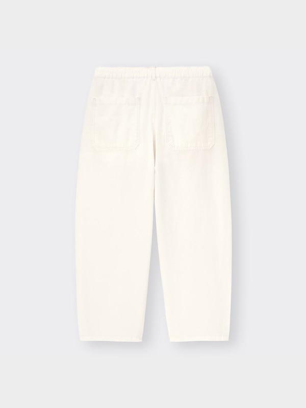 ライトデニムカーブタックアンクルパンツ