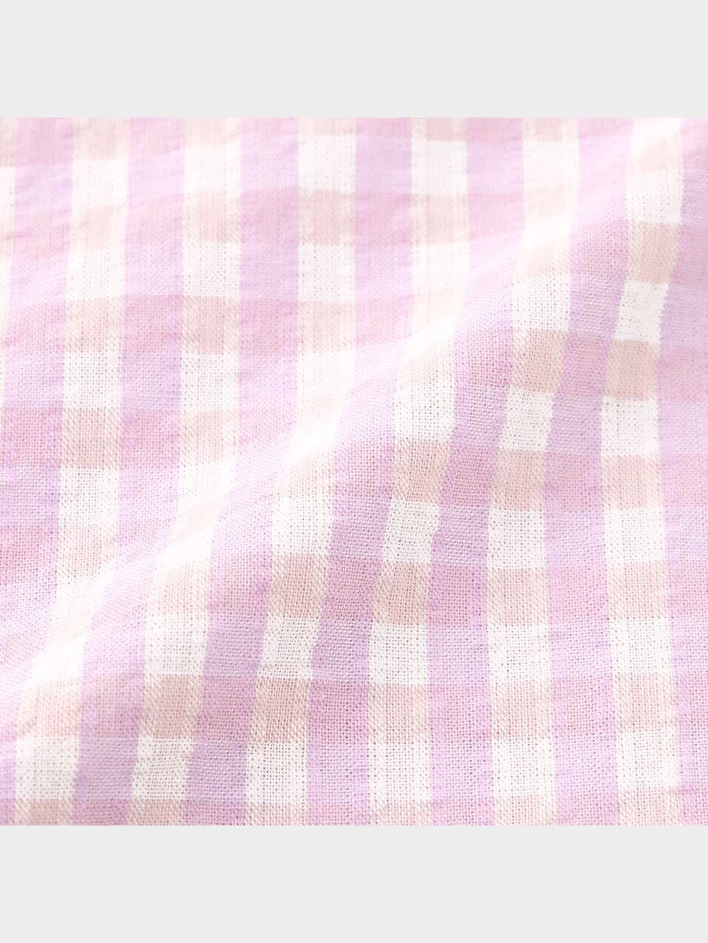 GU公式 | コットンサッカーパジャマ(ギンガムチェック)(半袖&ショート