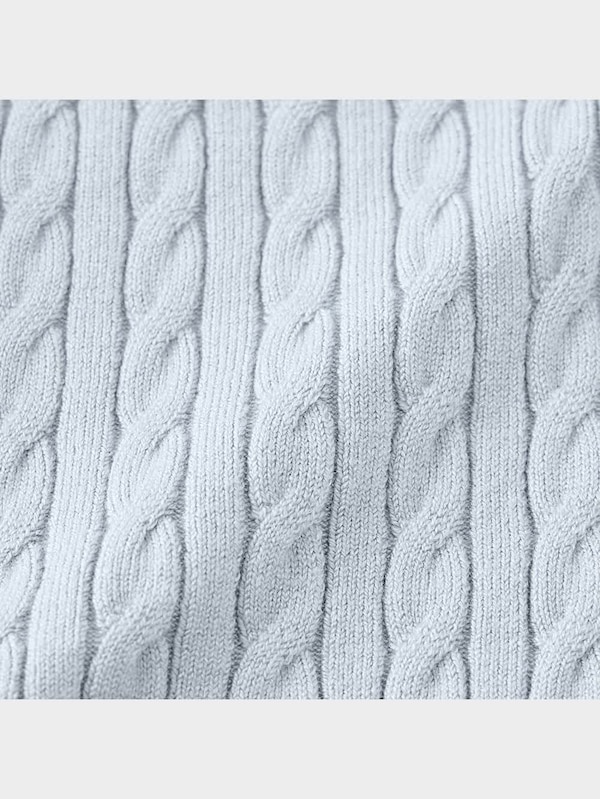 ケーブルクロップドカーディガン(半袖)NT+X(アンサンブル可能)