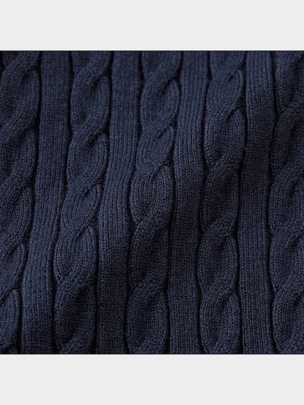 ケーブルクロップドカーディガン(半袖)NT+X(アンサンブル可能)