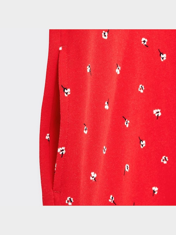 GIRLSフリルスリーブカットソーワンピース(半袖)(フラワー)