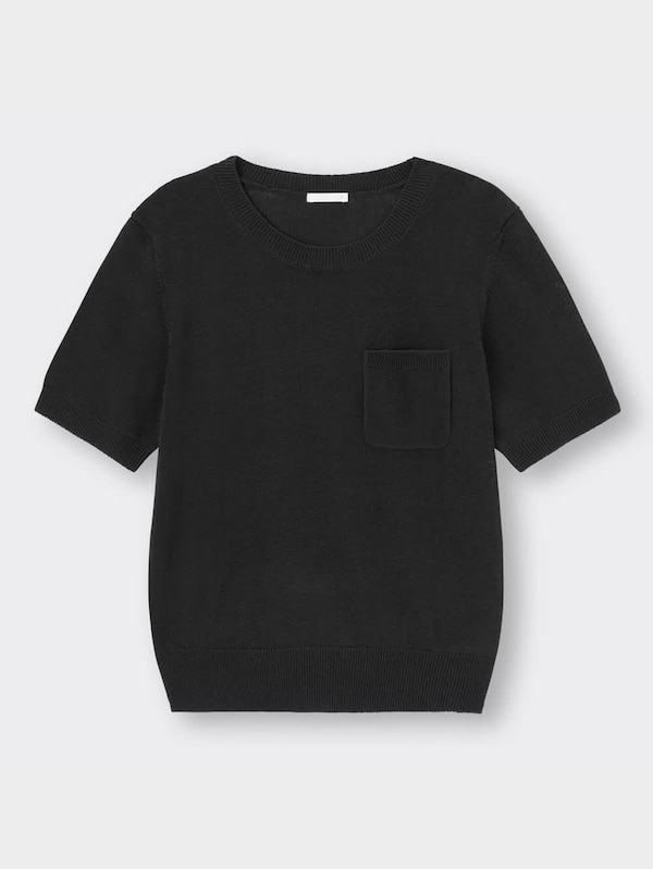 クルーネックセーター(半袖)NT+E