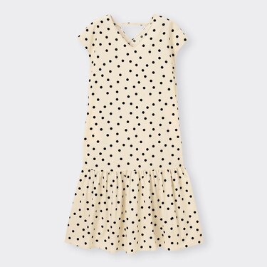 Gu公式 ドットvネックワンピース 半袖 Rs E ファッション通販サイト Gu公式 ドットvネックワンピース 半袖 Rs E ファッション通販サイト