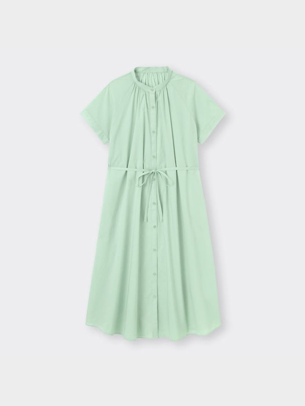 バンドカラーシャツワンピース(半袖)OSB+EC