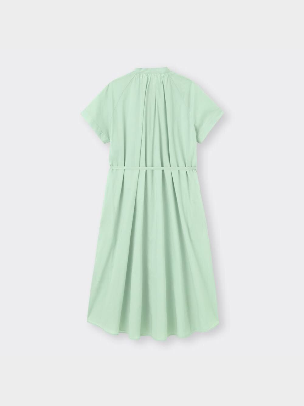 BURBERRY LONDON シャツワンピース バンドカラー 綿 半袖 46 GU公式