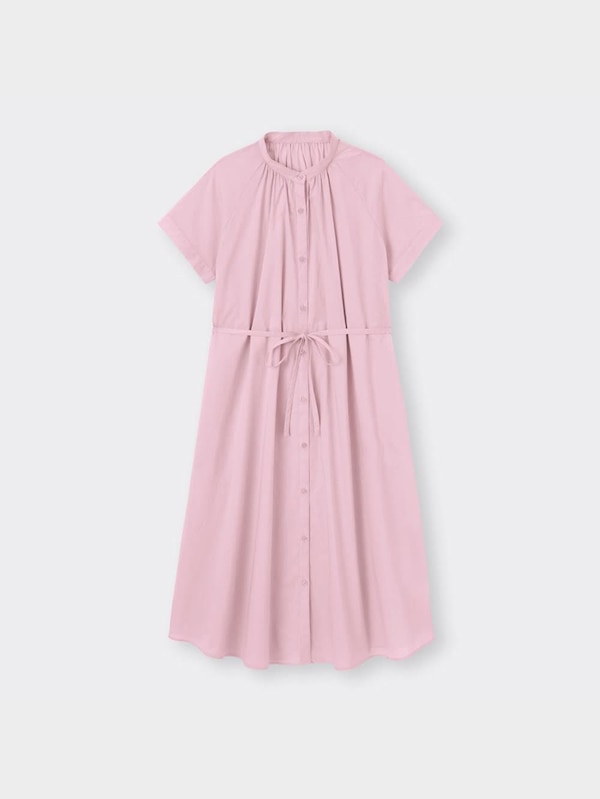 バンドカラーシャツワンピース(半袖)OSB+EC