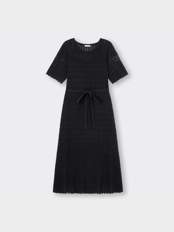 レーシーウエストリボンワンピース(半袖)Z+E