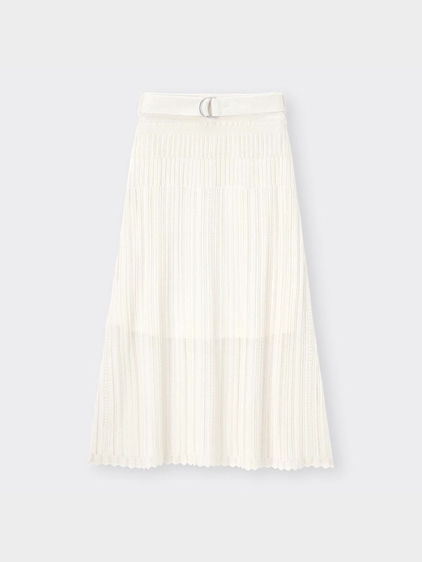 レーシーベルテッドニットスカートZ