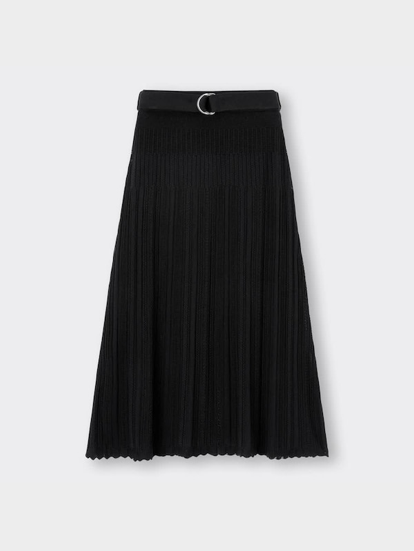 レーシーベルテッドニットスカートZ