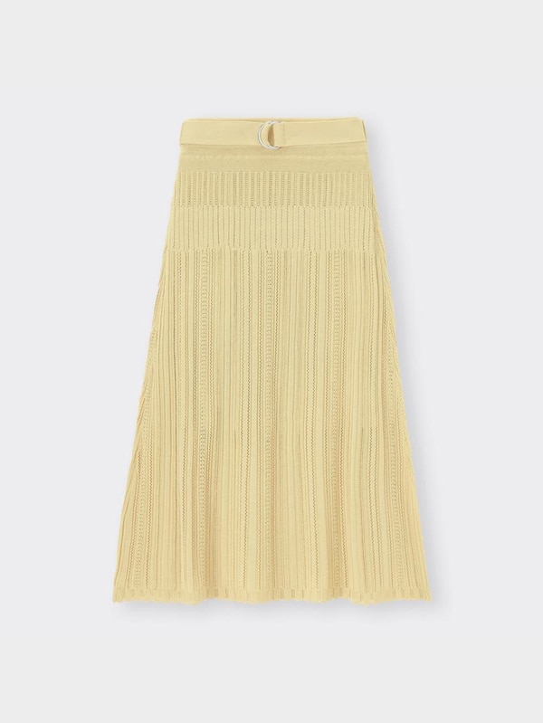 レーシーベルテッドニットスカートZ