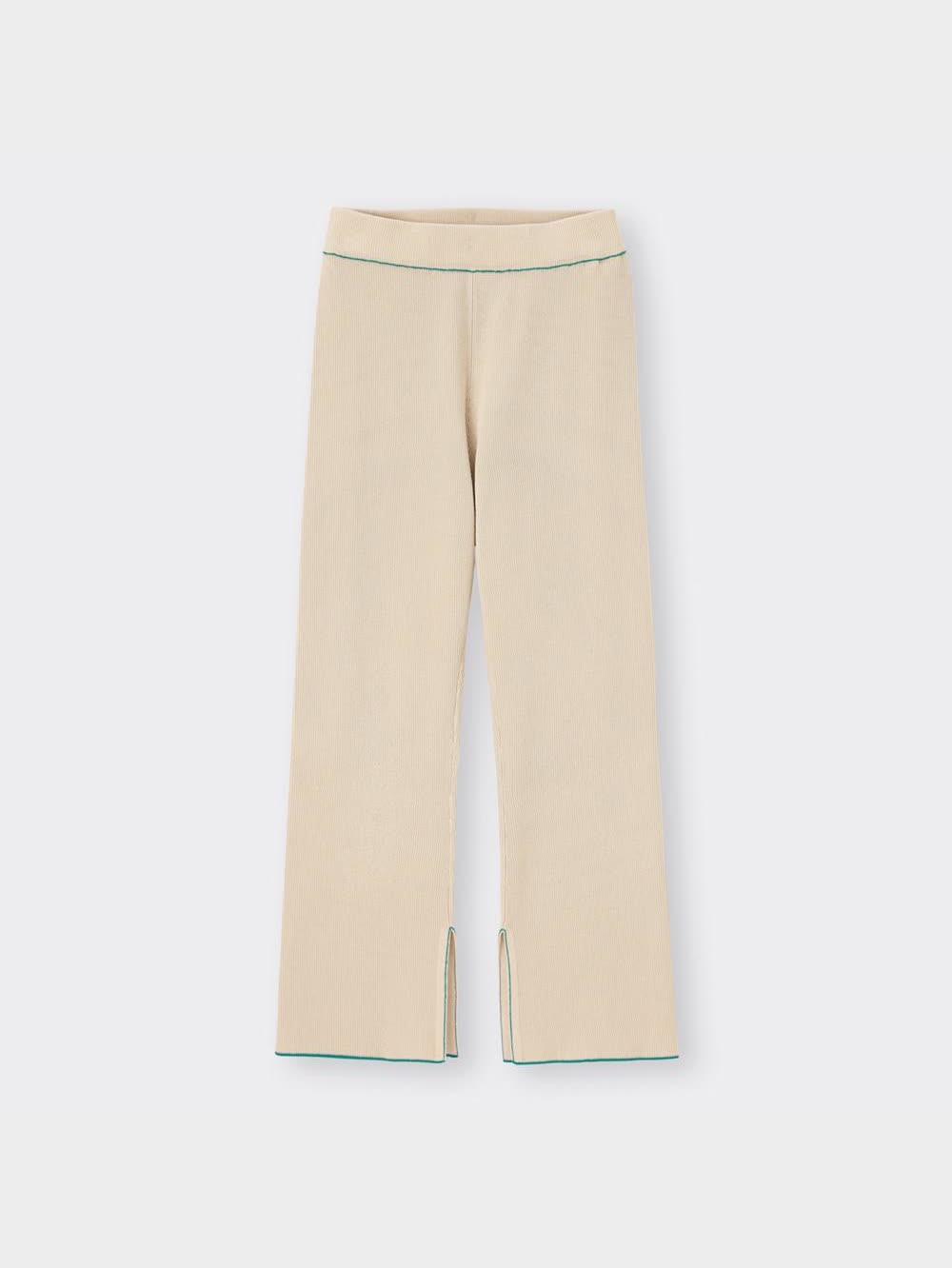 GU公式 | バイカラースリットニットパンツRS+X