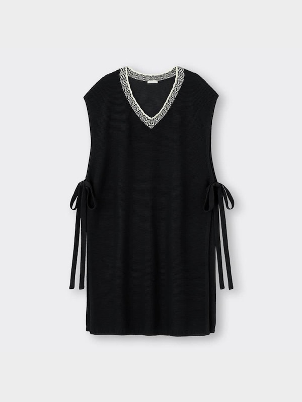 サイドリボンニットチュニック(半袖)RS+E