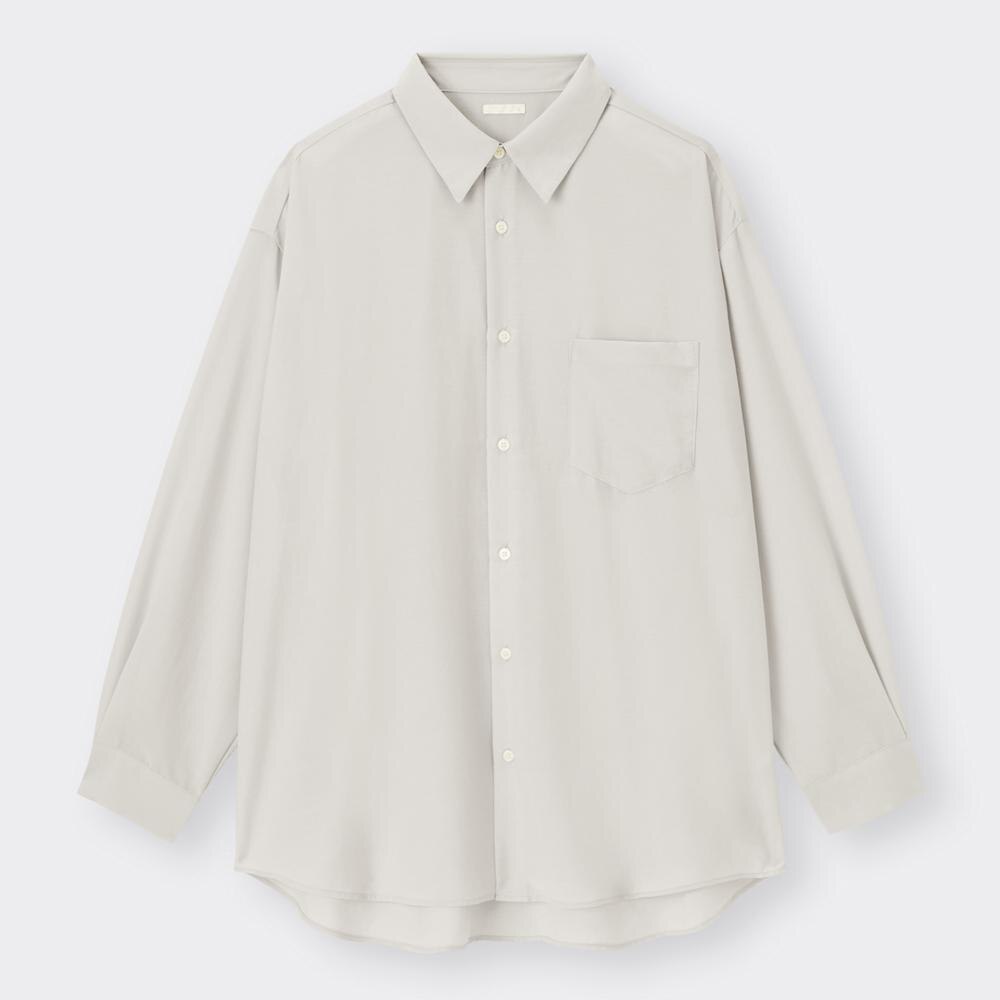 GU公式 | シアーオーバーサイズシャツ(長袖)NT+E
