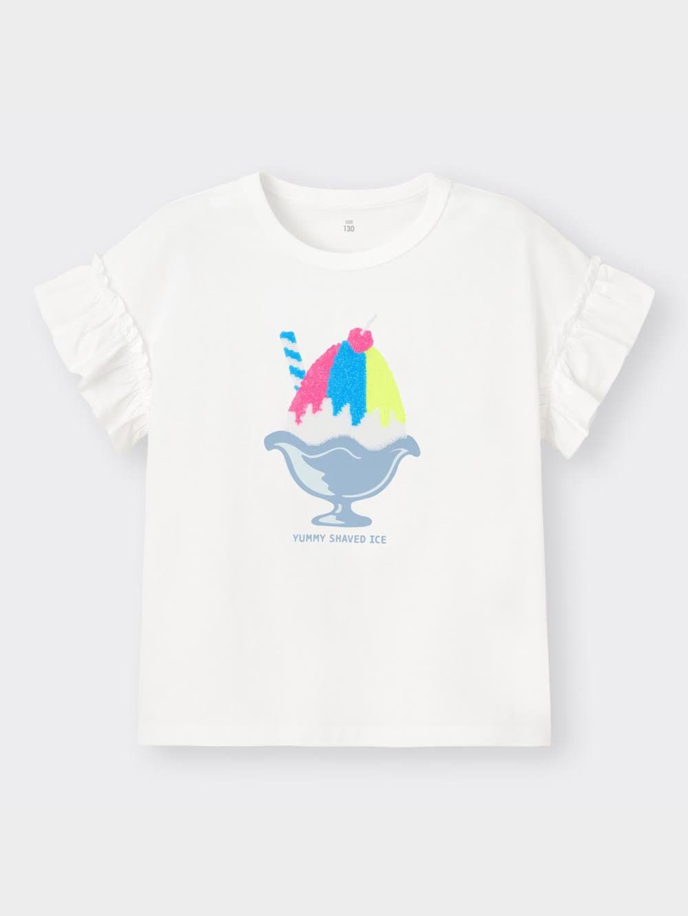 GU公式 | GIRLSスパンコールT(半袖)(カキゴオリ)