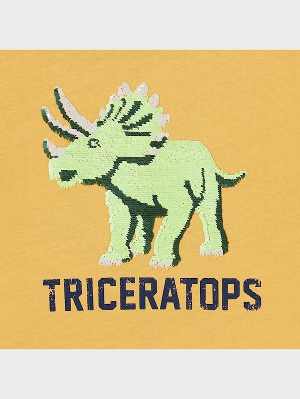BOYSスパンコールT(半袖)(トリケラトプス)