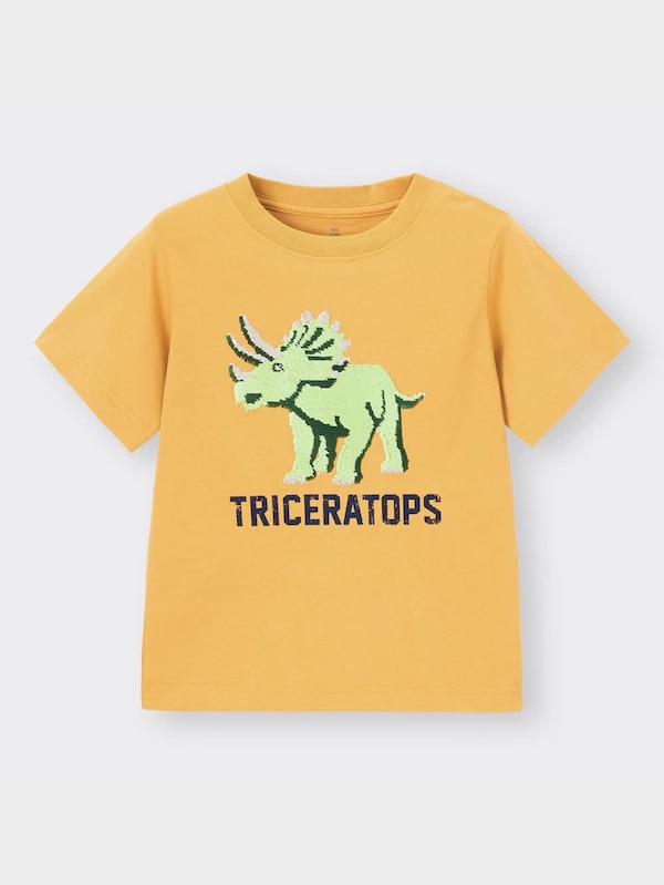 BOYSスパンコールT(半袖)(トリケラトプス)