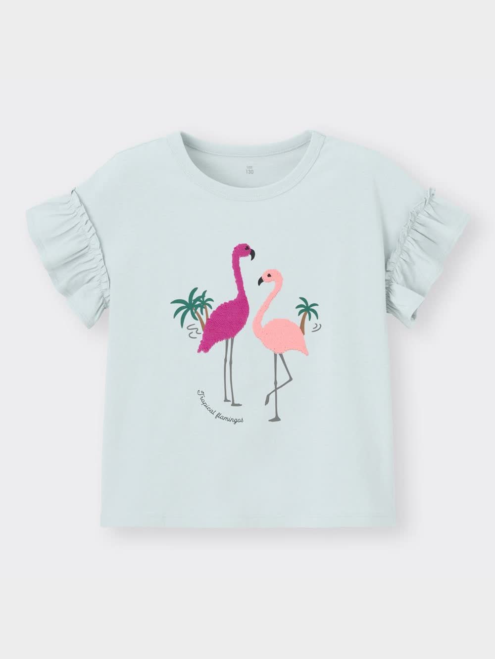 フラミンゴ tシャツ 子供 スパンコール