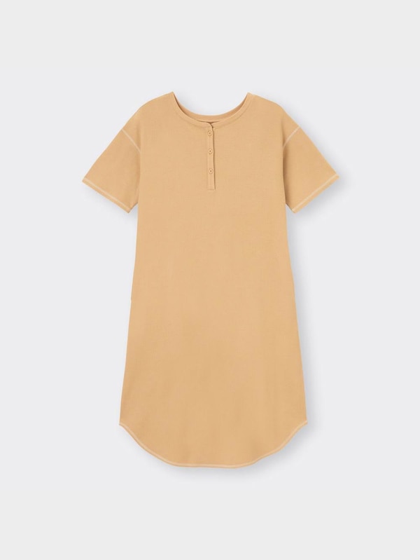 2WAYワッフルラウンジワンピース(半袖)+E