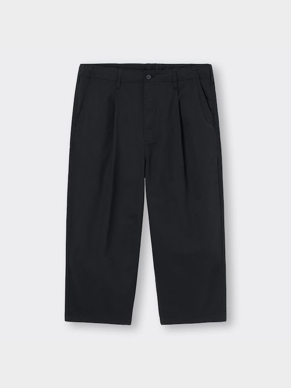 コットンワイドイージークロップドパンツNT+E