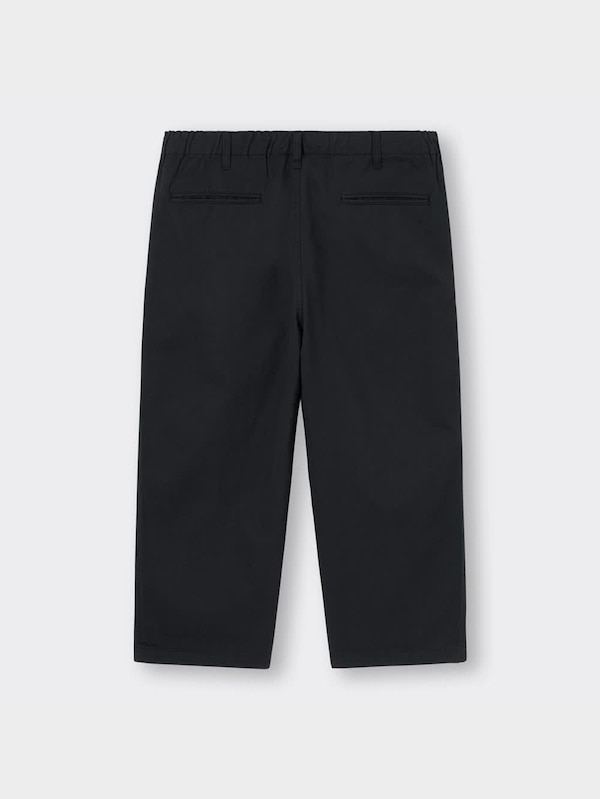 コットンワイドイージークロップドパンツNT+E