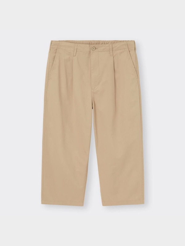 コットンワイドイージークロップドパンツNT+E